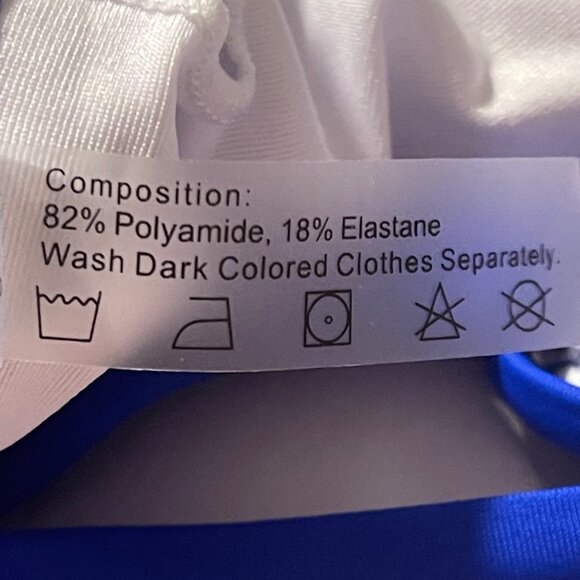 Zaful Womens 2 Piece Tankini Set Size XL Floral Bikini Bottoms crisscross straps - Picture 9 of 9